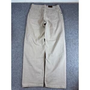 LL Bean Pants Mens Tan Straight Leg Relaxed Fit Chino Work Outdoor Y2K 33x32